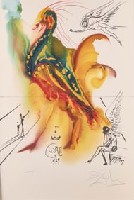 After Salvador Dali "Le Grand Pavon" Print 1996