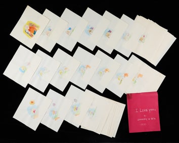 Gregory W. Bitz "I Love You" Watercolor Series