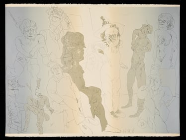 Jose Luis Cuevas "Interior Cuevas' Comedies" Print