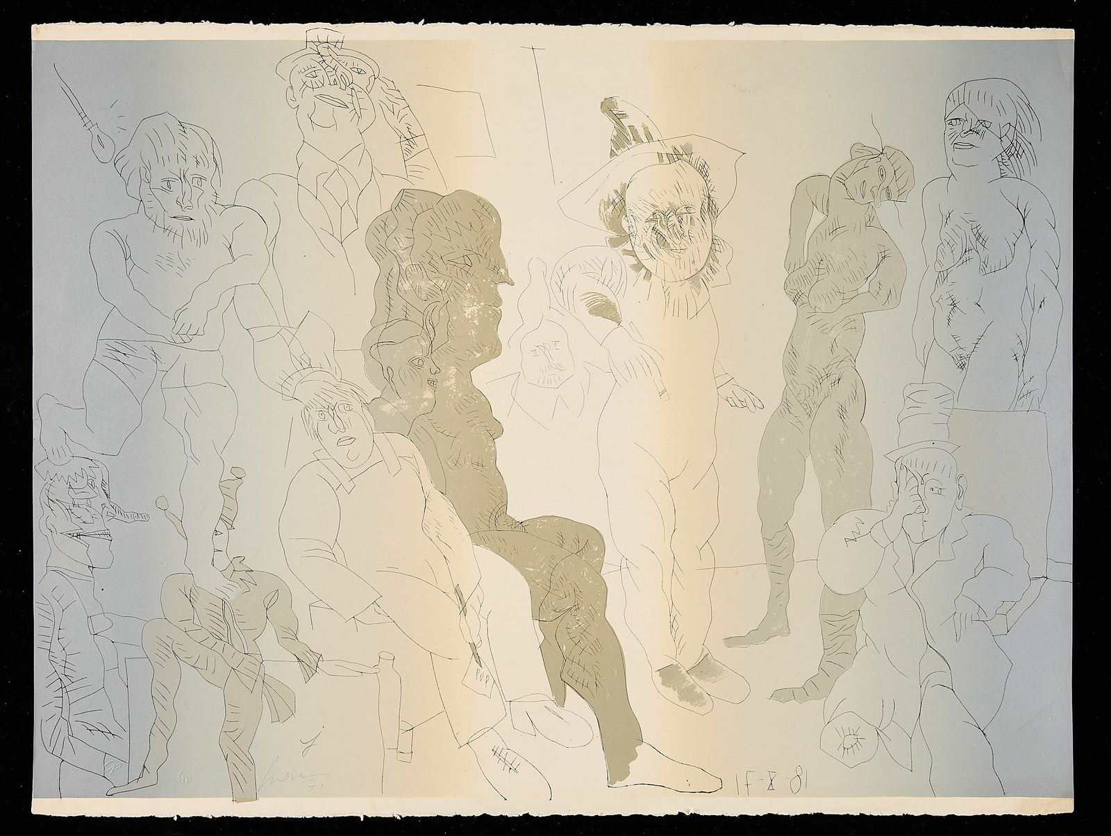 Jose Luis Cuevas "Interior Cuevas' Comedies" Print (1 of 6)