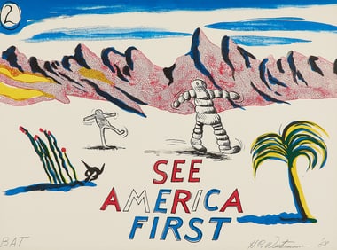 HC Westermann "See America First" Lithograph 1968