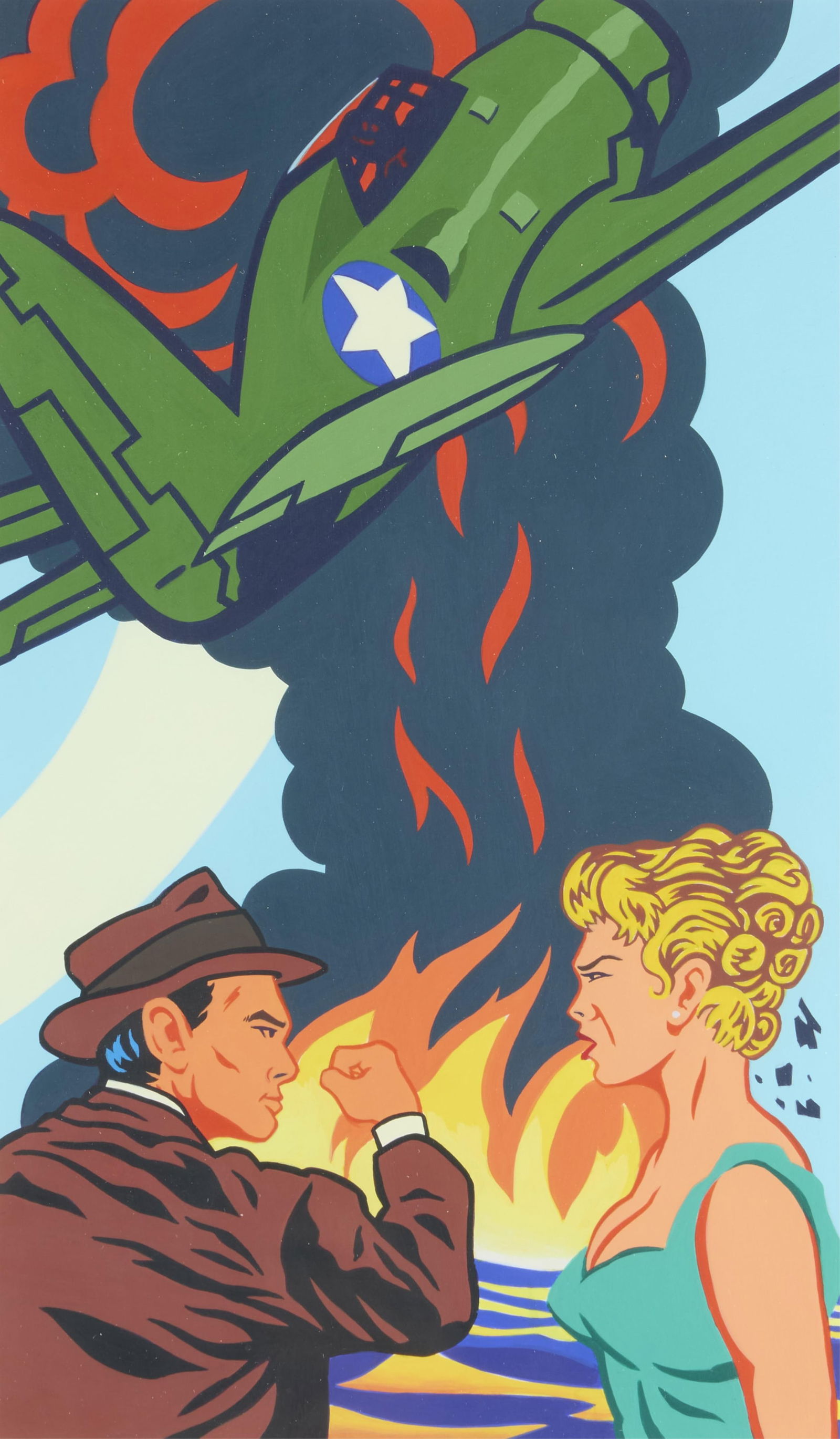 Kevin T. Kelly "Dead in the Water" Painting 2000 (1 of 5)