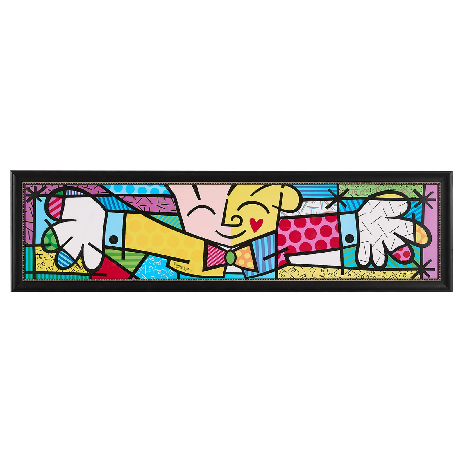 Romero Britto "The Hug" Ltd. Ed. Print on Canvas (1 of 4)