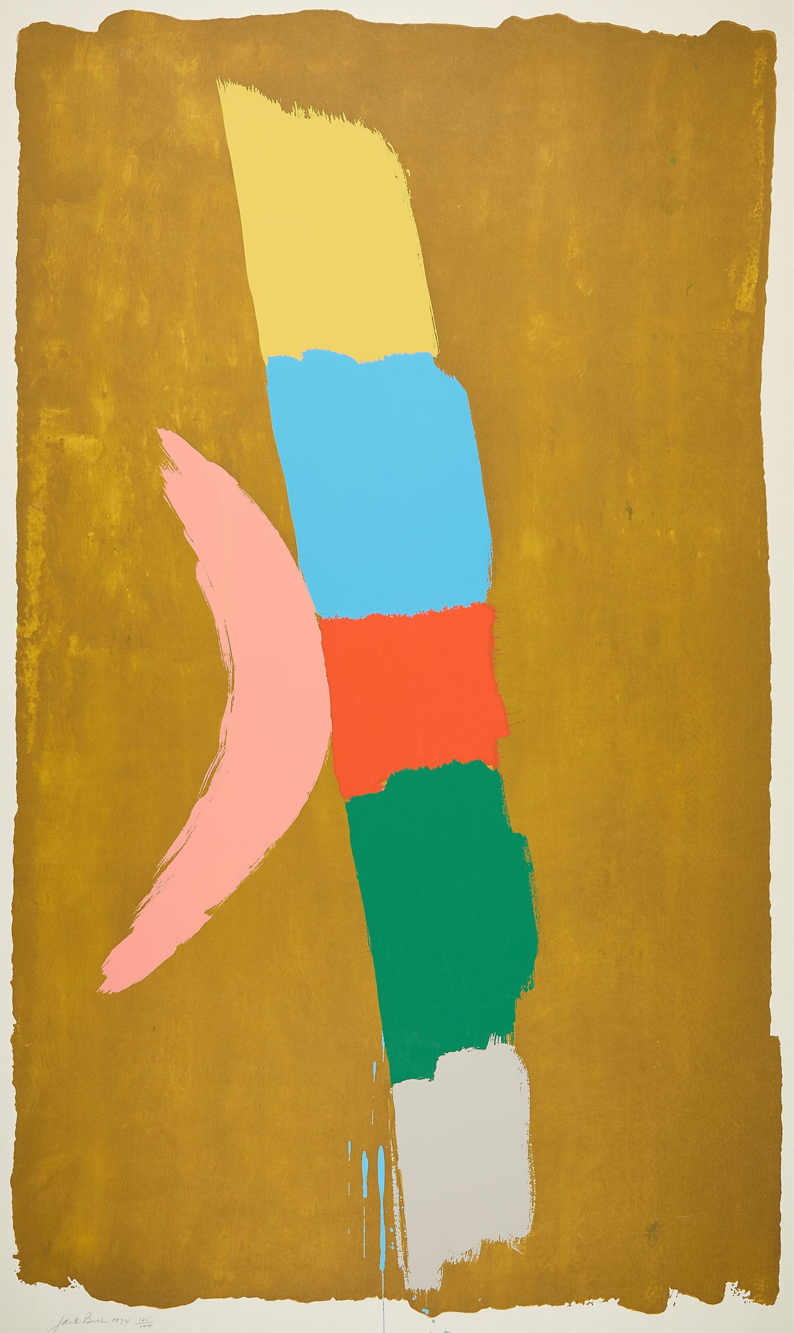 Jack Bush "Lincoln Center" Serigraph 1974 (1 of 5)