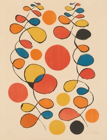 Alexander Calder "Copeaux de Spirales" Lithograph