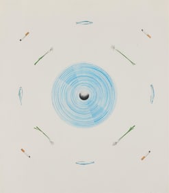 Ed Ruscha "Fan & Its Surroundings" Lithograph