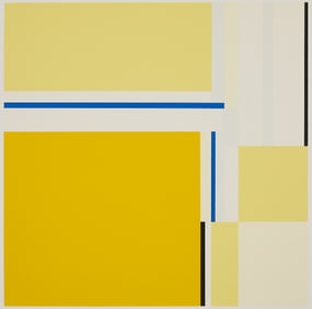 Ilya Bolotowsky "Yellow Square" Silkscreen 1979
