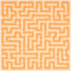 Anni Albers "Orange Meander" Serigraph 1970