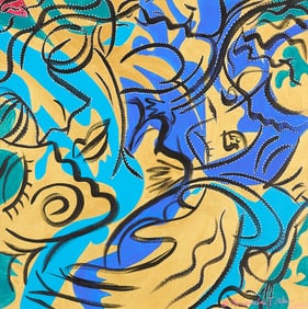 Ta-coumba T. Aiken Abstract Painting 2000