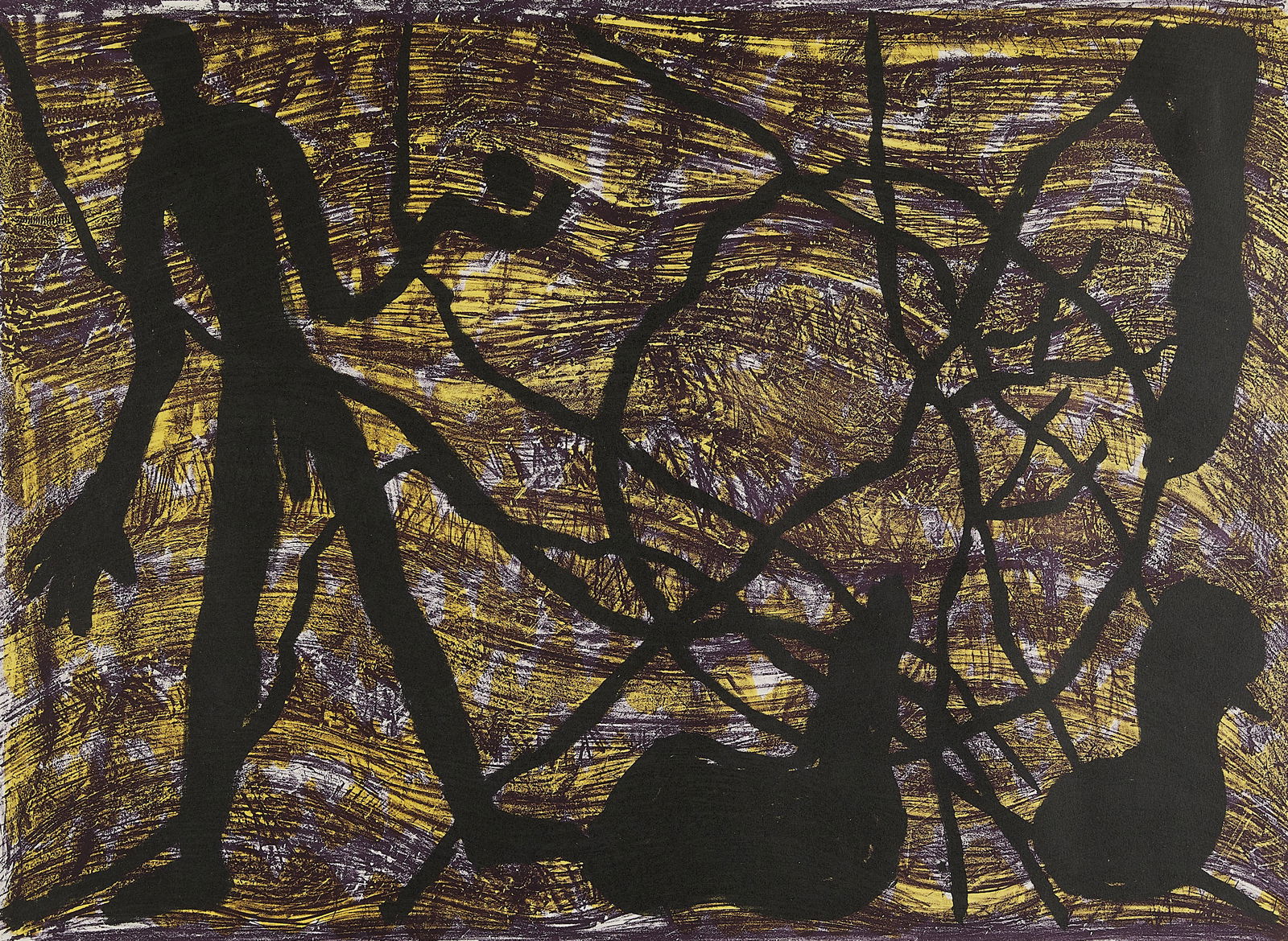 A.R. Penck "View of the Rocks" Lithograph 1983 (1 of 6)
