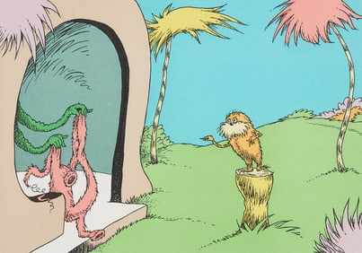 Dr. Seuss "The Lorax" Lithograph 1998