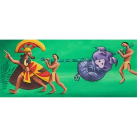 Gerald McDermott "Pigboy was Caught" Gouache 2008