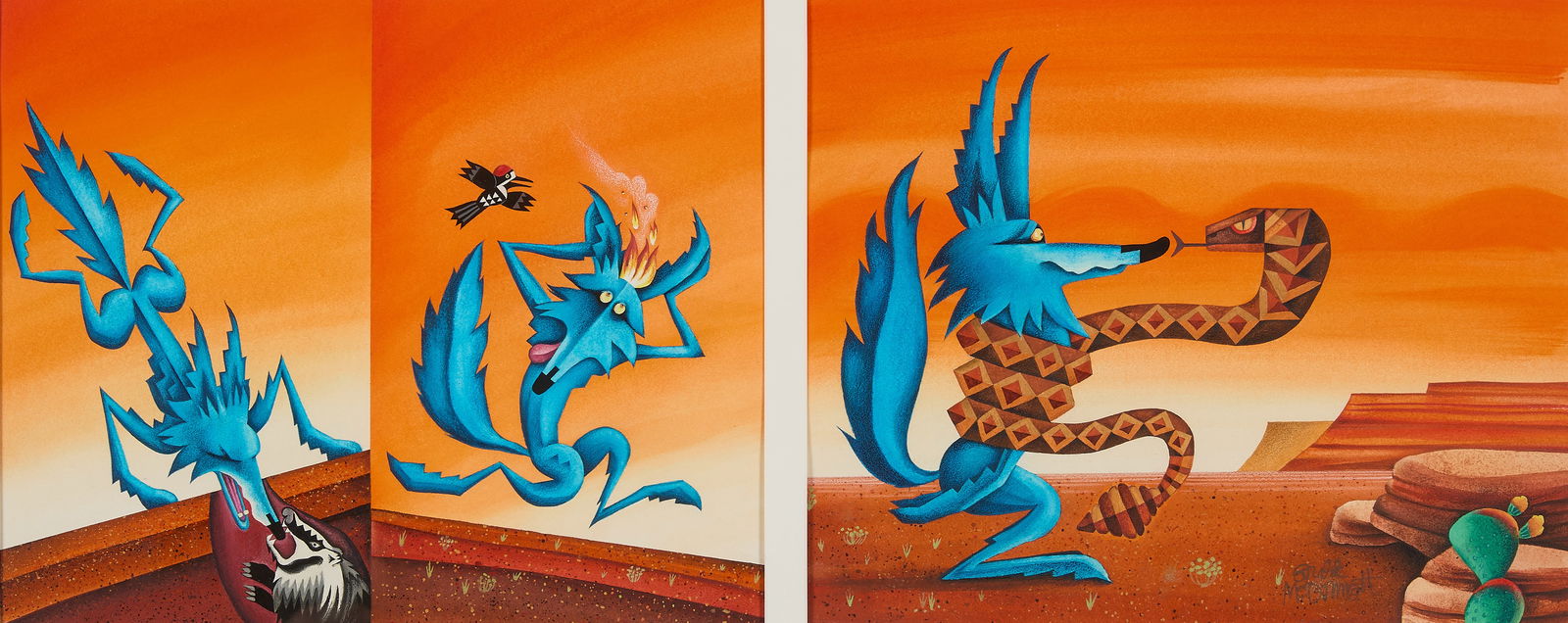 Gerald McDermott "Badger & Woodpecker" & "Snake" (1 of 6)