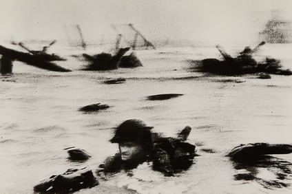 Robert Capa "D-Day Landing Omaha Beach" Photo