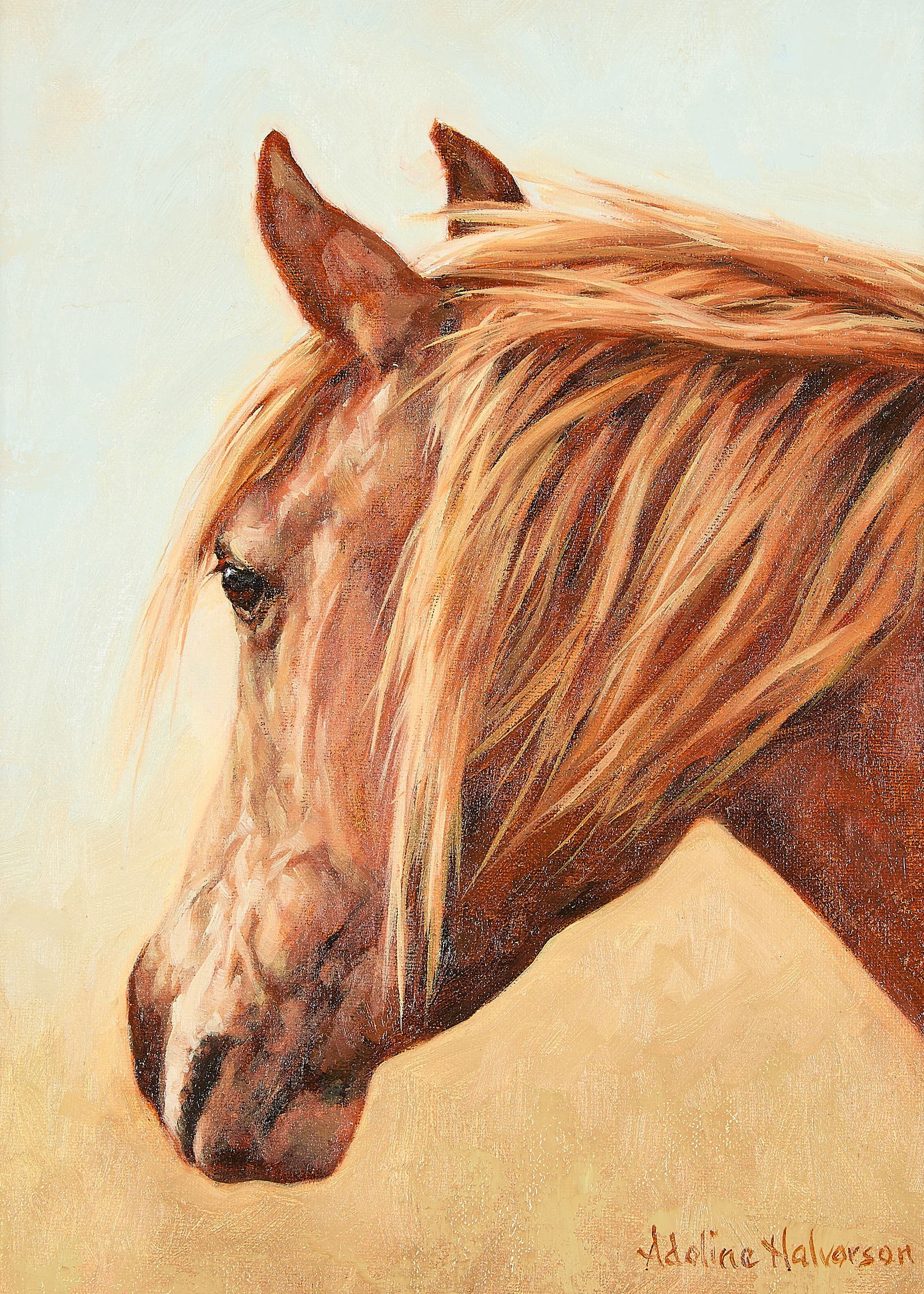Adeline Halvorson "A New Day" Horse Painting (1 of 6)
