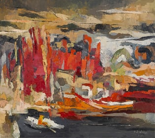 Elof Wedin "Island of O' Norway" Oil Painting