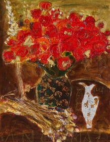 Woodard-Fairchild "Fleur Rouge" Embellished Print