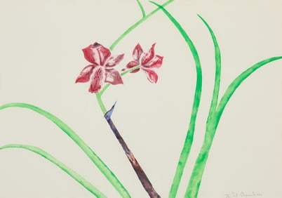 Ed Baynard "Iris" Aquatint 1981