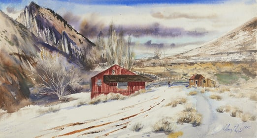 C. Robert Perrin "Gold Hill Stop" Painting