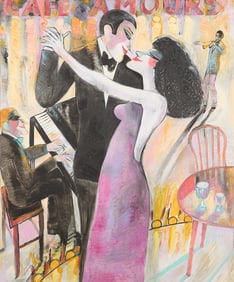 Earl Linderman "Dancing in the Dark" Painting