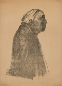 Kollwitz "Self-Portrait in Profile" Lithograph