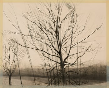 Sylvia Plimack Mangold "Pin Oak at the Pond" Print