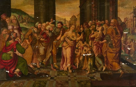 After Jan Metsys Old Master Oil Painting