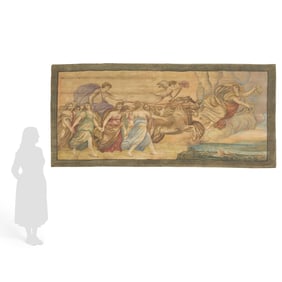 19th c. Italian Painted Tapestry Cartoon Aft. Reni