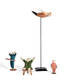 4 Mariano Fuga "Cuchi" Ceramic Figures 2005