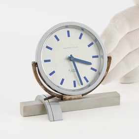 Abercrombie & Fitch 8-Day Base Metal Desk Clock