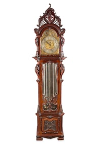 Russells Ltd. Edwardian Mahogany Grandfather Clock