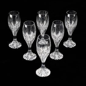 Set 6 Baccarat "Massena" Crystal Cordial Glasses