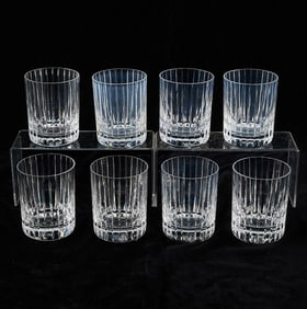 8 Baccarat "Harmonie" Double Old Fashion Glasses