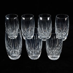 Set 7 Baccarat "Massena" Crystal Highball Glasses