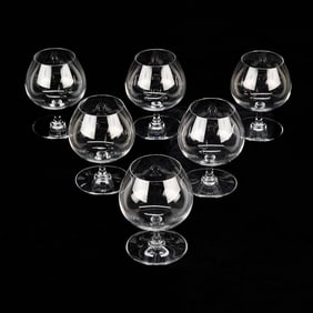 Set 6 Baccarat "Degustation" Cognac Glasses