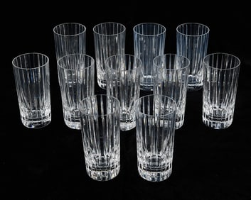 11 Baccarat "Harmonie" Highball Tumbler Glasses