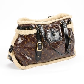Louis Vuitton Monogram Shearling Sac Thunder Tote