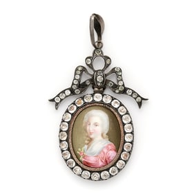 Antique French Silver & Paste Miniature