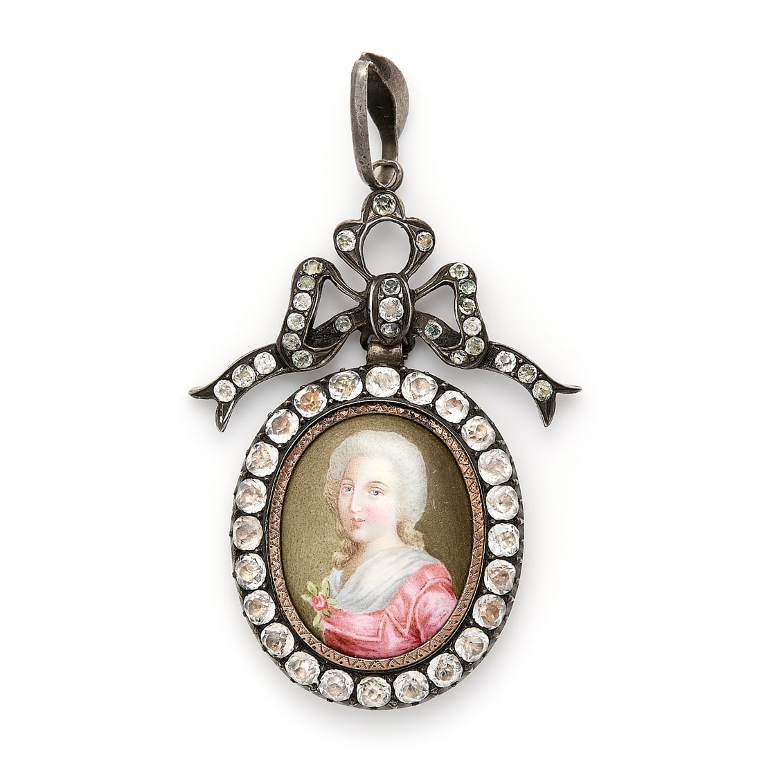Antique French Silver & Paste Miniature (1 of 3)
