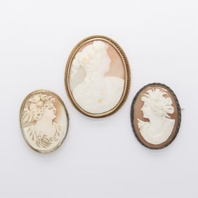 3 Gold & Other Cameos