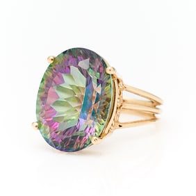14k Mystic Topaz Cocktail Ring