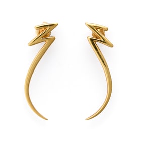 Paloma Picasso Tiffany 18k Zig Zag Earrings