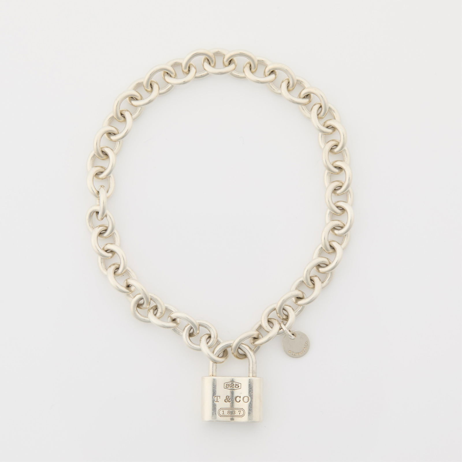 Tiffany Sterling Silver Lock Bracelet .820 ozt (1 of 4)