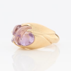 14k Yellow Gold & Amethyst Ring