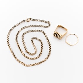 3 Pieces Gold Jewelry