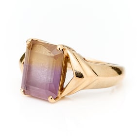14k Yellow Gold Ametrine Ring