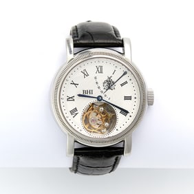 British Horological Institute 151 Stainless Tourbillon Wristwatch