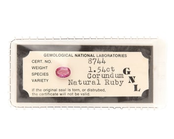 2 Gem Stones - Tourmaline & Ruby