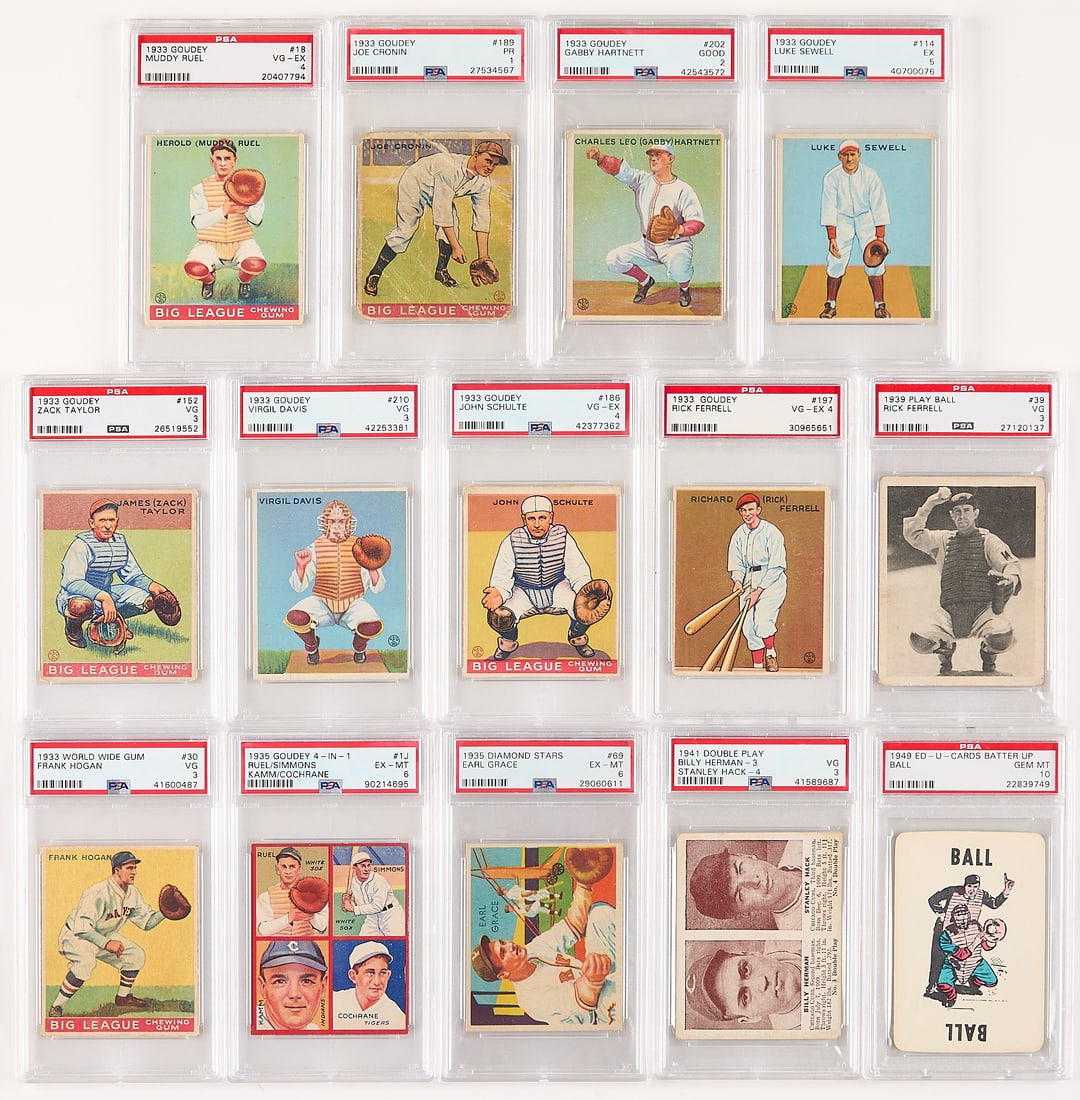 14 1933-49 Goudey Cards PSA Graded (1 of 2)