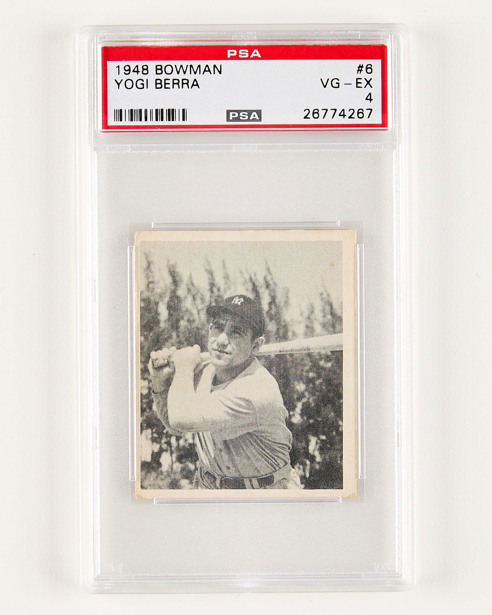 1948 Bowman #6 Yogi Berra Rookie PSA 4 (1 of 2)